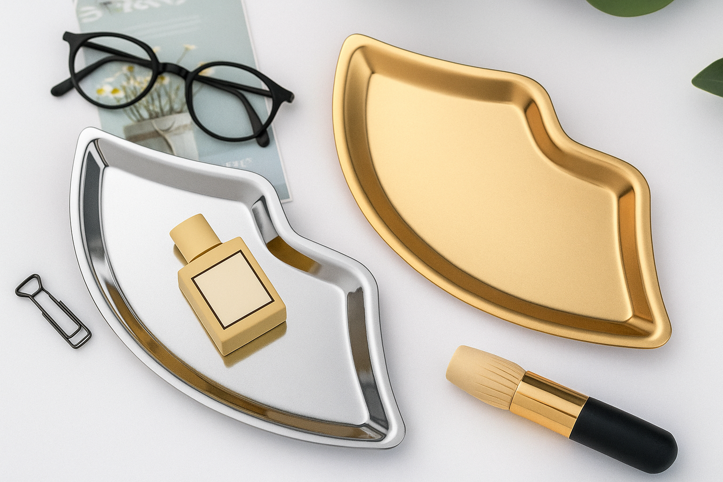 Bandeja de labios metalica